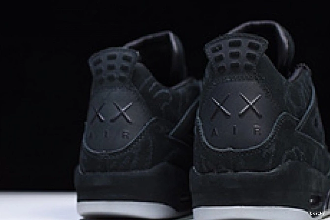 Rep TBK Air Jordan 930155 black 001 4 Nike retro kaws 0709